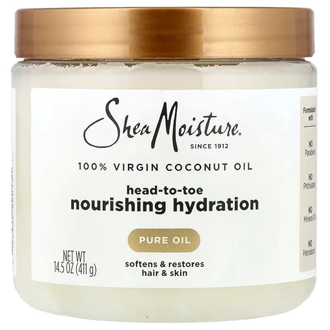 SheaMoisture for Dry Skin Nourishing Hydration 100% Extra Virgin Coconut Oil Soften and Restore Skin and Hair 14.5 oz