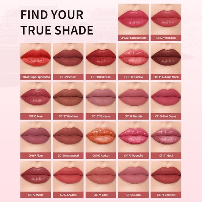 Catkin Semi-Matte Lipstick Hydrating High Impact Color Infused with Vitamin E and Avocado Oil Smooth Soft Texture Long Lasting Matte Finish 166