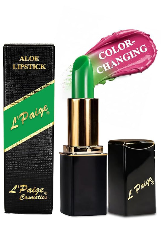 Lipstick L'Paige "BASIC GREEN" long-lasting mosturizing AloeVera "will Change"