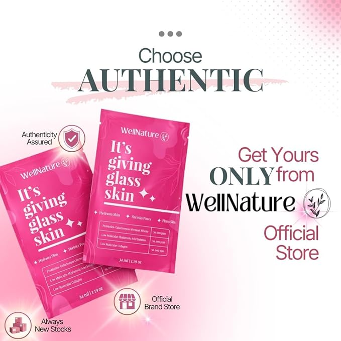IT'S GIVING GLASS SKIN The Original Overnight Deep Collagen Mask - Advanced Hydrating Bio-Collagen Oligo-Hyaluronic Acid Facemask Skincare For All Skin Types, Pack of 4