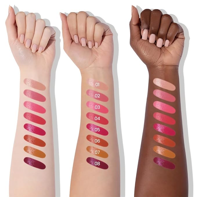 Honey Lipstick Tinted Lip Balm - Matte Tint Cream Lipsticks for All Skin Tones, Hydrating Lip Stain, Can be Buildable Blendable Nourishing Moisturizing Suitable for Women to Every Day Makeup 05