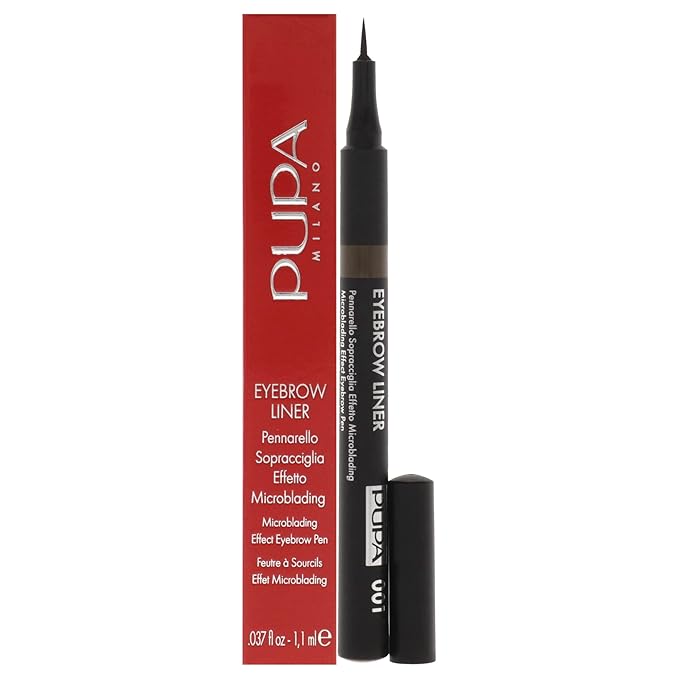 Pupa Milano Eyebrow Liner Pen - 001 Ash Brown Eyebrow Women 0.04 oz