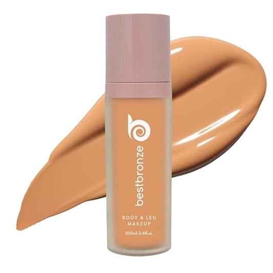 Best Bronze Bombshell Body Makeup - Tattoo Cover Up Makeup & Body Foundation Waterproof - Tattoo Concealer Waterproof for Scars, Varicose Veins Cover Up & Leg Foundation (NC44 Tanned Caramel)