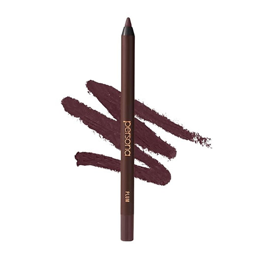 PERSONA 24HR Waterproof Eyeliner | Creamy, Smudgeable Pencil for Lash Line & Waterline | All-Day to All-Night Wear | Vegan, Cruelty-Free, Paraben-Free | Made in USA, Plum
