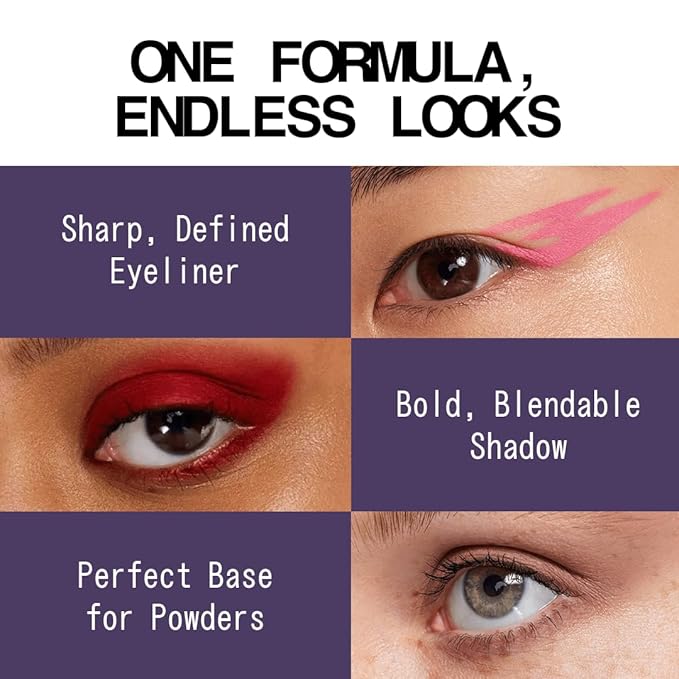 about-face Matte Fluid Eye Paint Infinity – High-Pigment Liquid Eyeshadow, Long-Lasting, No-Budge Matte Finish, Vegan & Cruelty-Free (Rich Eggplant)