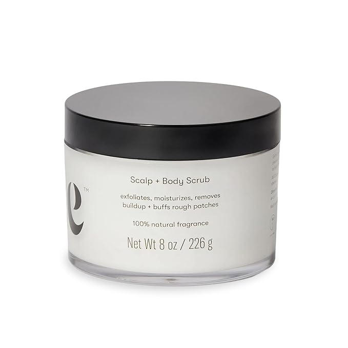 Odele Scalp + Body Scrub, Exfoliating Sugar Scrub with Caffeine to Remove Buildup, Hydrate & Smooth Skin and Scalp, For All Hair & Skin Types, 8 oz