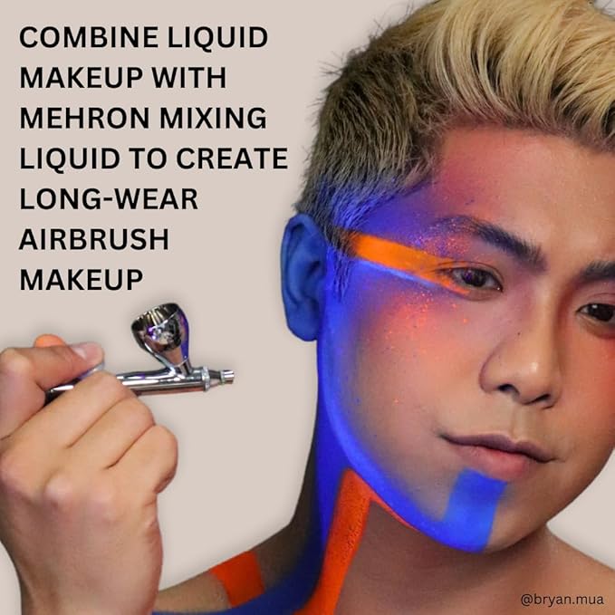Mehron Makeup Liquid Makeup | Face Paint and Body Paint Perfect for Halloween, Cosplay I Air Brush Compatible 4.5 oz (133 ml) (Red)