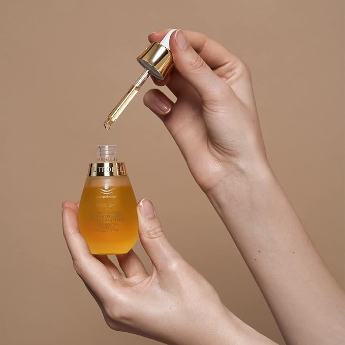 Tautropfen natural cosmetics regenerating facial care oil (35 ml), light texture, quickly absorbed, with coenzyme Q10 & amaranth oil, anti-aging facial oil for all skin types