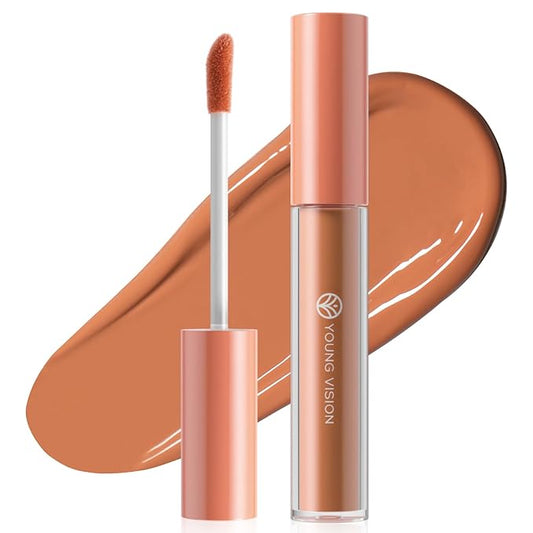 YOUNG VISION Dark Brown Color Correcting Concealer Corrector, Long Lasting Brightening Full Coverage Weightless All-Day Liquid Concealer, Natural Coverage, Ideal for Fair to Light Skin