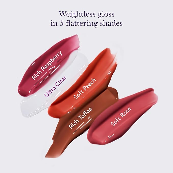 Westmore Beauty Pout Perfector Lip Gloss – Intensely Hydrating Sheer-Tinted Balm with Hyaluronic Acid & Vitamin E – Plumps & Nourishes Dry, Cracked Lips for a High Shine Finish – Soft Peach, .33 oz