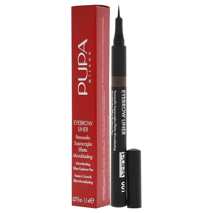 Pupa Milano Eyebrow Liner Pen - 001 Ash Brown Eyebrow Women 0.04 oz