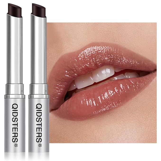 Honey Lipstick Tinted Lip Balm, Sheer Hydrating Lip Stain for All Skin Tones (06-2Pcs-Black, 2 Count (Pack of 1))