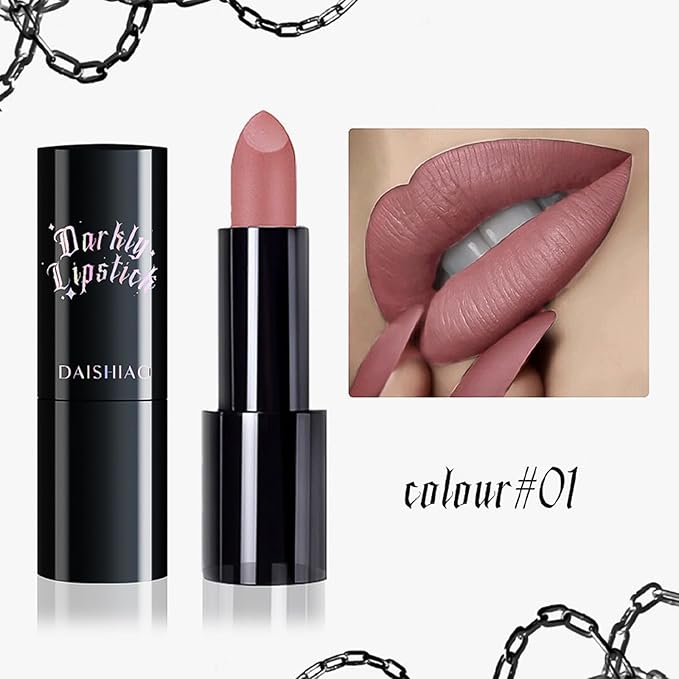 MĒTYSURMatte Lipstick - Highly Pigmented & Long-Lasting, Nourishing Hydrating Lipstick with Smudge-Proof & Waterproof Formula, Cruelty-Free Lip Makeup, 1 Count