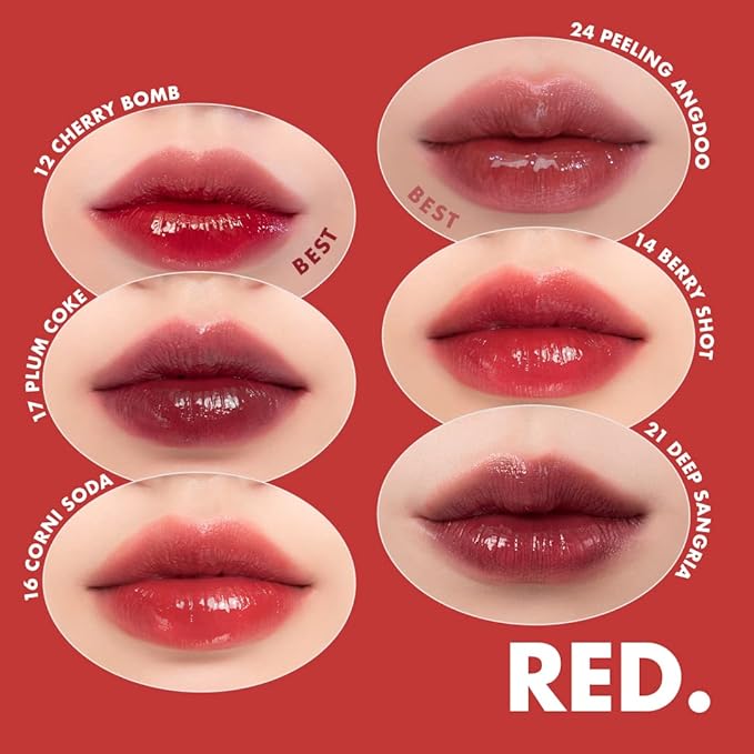 rom&nd JUICY LASTING TINT #23 NUCADAMIA | K-Beauty Hydrating Lip Stain Gloss | Buildable MLBB Red Brown Tint for Plump, Long-Lasting Shine