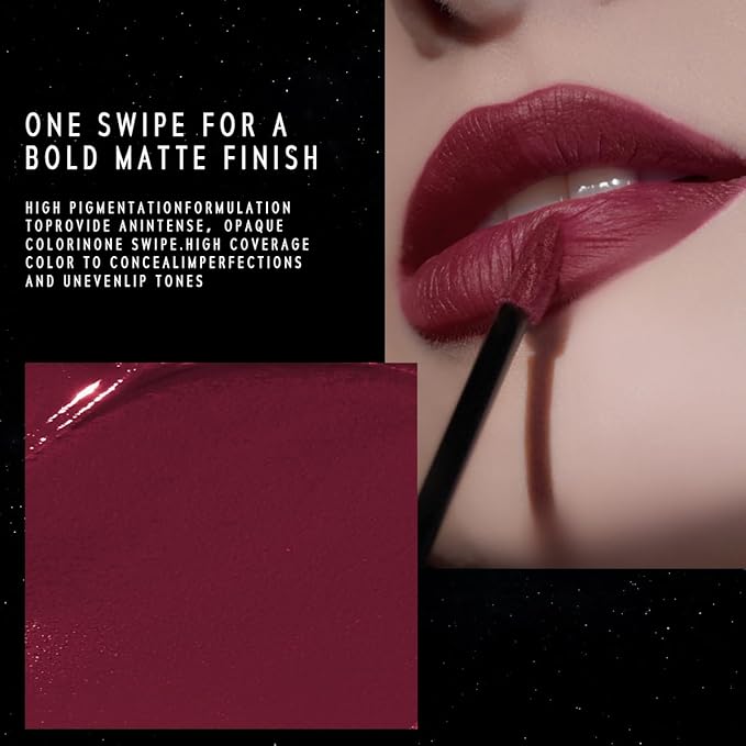 ETERNAL LIP MATTE-Long Lasting Lip Stain, Waterproof & Transferproof Lip Tint, Mask-friendly, Matte Finish Lipstick, Lightweight, High Coverage, Stocking Stuffers For Teengirls (05 ARCANE)