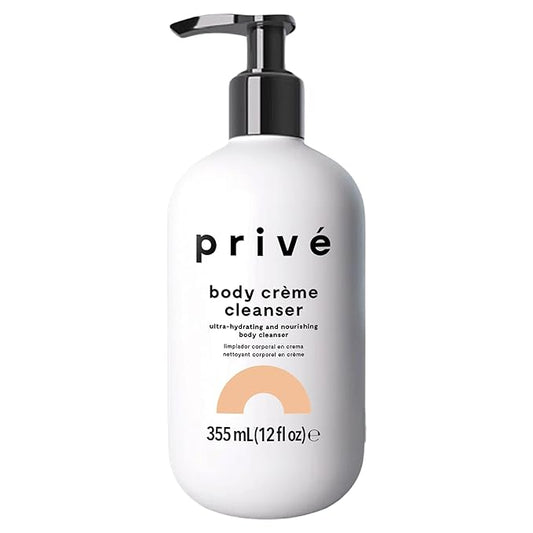Privé Ultra-Hydrating Body Creme Cleanser - for Dry Skin, Moisturizing Cleanser - Gentle Every Day Spa-Like Indulgence - Suitable for Sensitive Skin - 12 fl oz