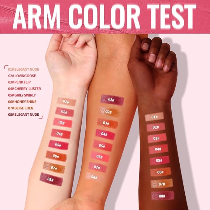 Matte Creamy Lipstick for Women, Long Lasting Waterproof Velvet Lipstick, Lip Stick Crayon Buildable Blendable Creamy Color, Moisturizing Longwear Lip Makeup 04#
