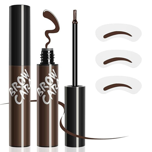Eyebrow Gel Eyebrow Pencils for Women, Strong-Hold Transfer-proof & Water-Resistant Brow Gel Creates Voluminous-Looking Brows, Vegan & Cruelty-free (Dark Brown)
