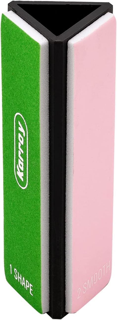 Karroy Nail Files and Buffers for Natural Nails Smooth and Polish Gel Surface 400/600/4000 Grit (D-Prism)
