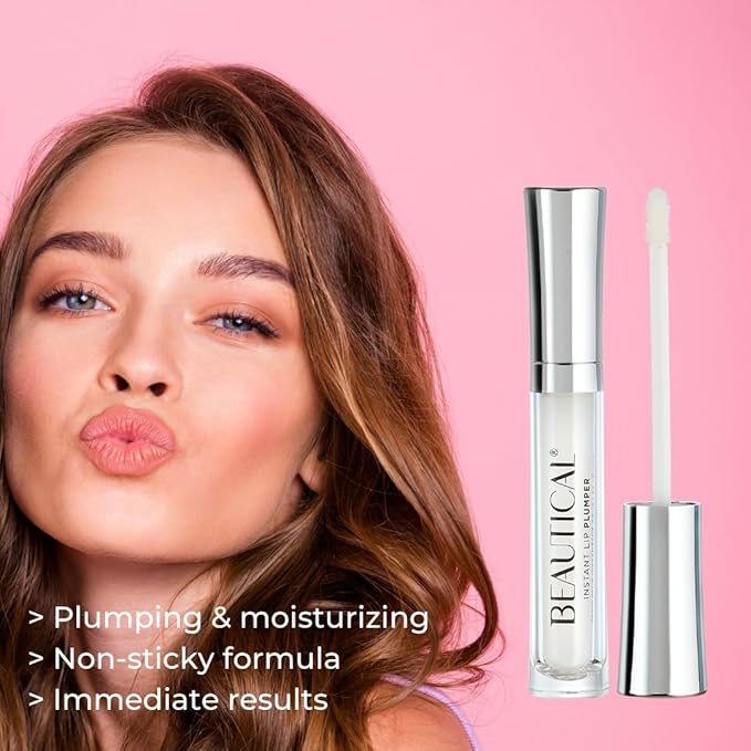 Instant Lip Plumper, Hydrating Lip Serum with Hyaluronic Acid, Guarana & Horse Chestnut Extract, Non-Sticky Moisturizing Lip Plumping Glossm, Anti-Aging Lip Care, 5ml
