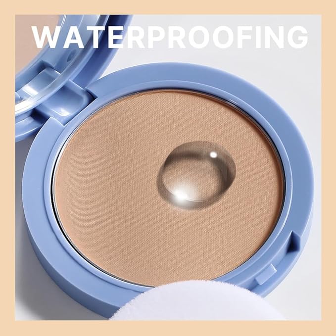 FeiCuiYun Oil Control Matte Perfection Face Powder Compact For Women, Matte Smooth Flawless Setting Powder Makeup, Polvo Compacto De Maquillaje, Waterproof Long Lasting, 0.35Oz, (220 Sand, 1)