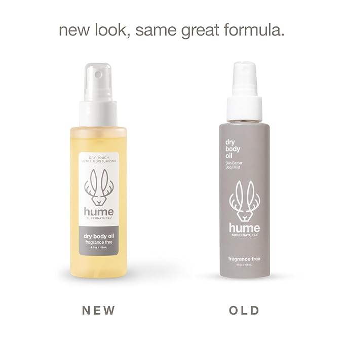 HUME SUPERNARURAL Dry Body Oil Spray - Non-Toxic Moisturizing Mist for Dehydrated or Sensitive Skin, After Shower Body Oils for Women Men, Nourishing Prickly Pear, Apricot, Fast Absorbing Plant-Based