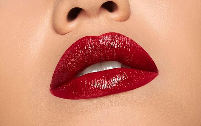 PUPA Milano Vamp! Extreme Colour Lipstick With Plumping Treatment - For Fuller, Defined Lips - Adds Incredible, Deep Color To Lips - Soft Texture Adheres Perfectly - 301 Intense Red - 0.123 Oz