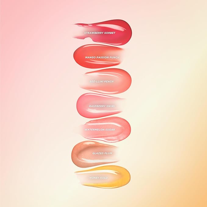 Gisou Honey Infused Hydrating Lip Oil, Nourishing Lip Moisturizer for Dry Lips (Fresh Honey)