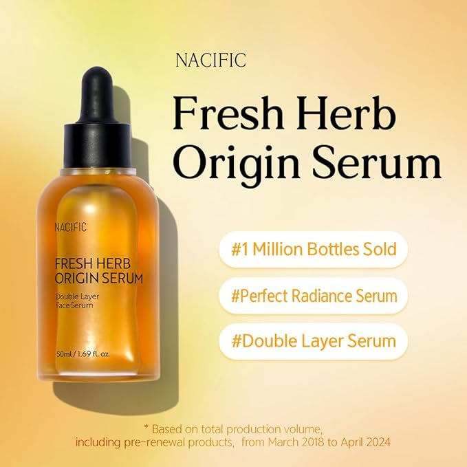NACIFIC Fresh Herb Origin Triple Set (Toner 150ml, Serum 50ml, Cream 50ml) 82% PotMarigold Flower Water, Moisturizing, Niacinamide, Pore, Sepicalm, Orange