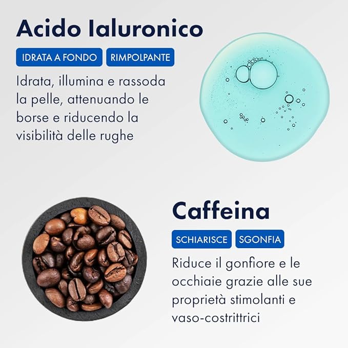 Eye Cream – Anti-Puffiness, Dark Circles & Wrinkles Treatment with Hyaluronic Acid, Caffeine and Argireline – Refreshing and Rested Look – 0.5 fl oz