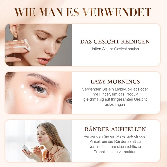 Color Changing Foundation for Mature Skin, Hydrating and Lightweight Liquid Foundations, Tone Suitable for All Skin Types (1pcs)