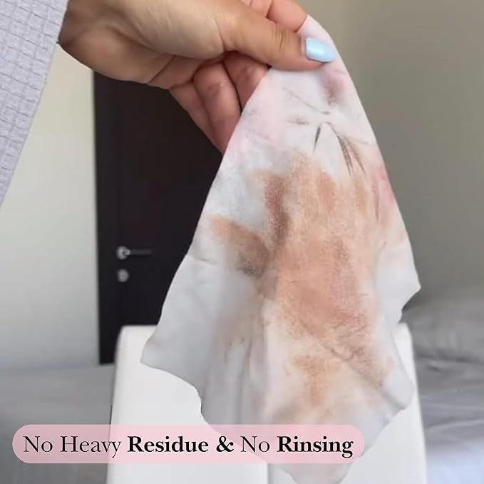 Mivida Hypoallergenic Makeup Remover Wipes With Vitamin E, Daily Cleansing Facial Towelettes, For Sensitive Skin, 50 Count, Alcohol Free, Fragrance Free Makeup Wipes