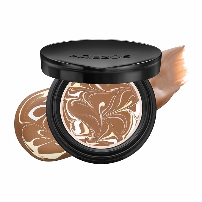 [MINI SIZE] AGE20'S Signature Essence Pact | 31N | Vegan Korean Cushion Foundation | Pack of 1 | Cream Foundation, Dewy & Glow Finish, Natural Coverage, SPF 50+ | 0.14 oz