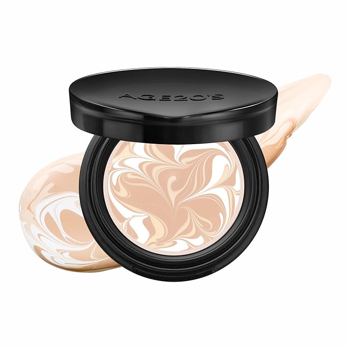 [MINI SIZE] AGE20'S Signature Essence Pact | 13C | Vegan Korean Cushion Foundation | Pack of 1 | Cream Foundation, Dewy & Glow Finish, Natural Coverage, SPF 50+ | 0.14 oz