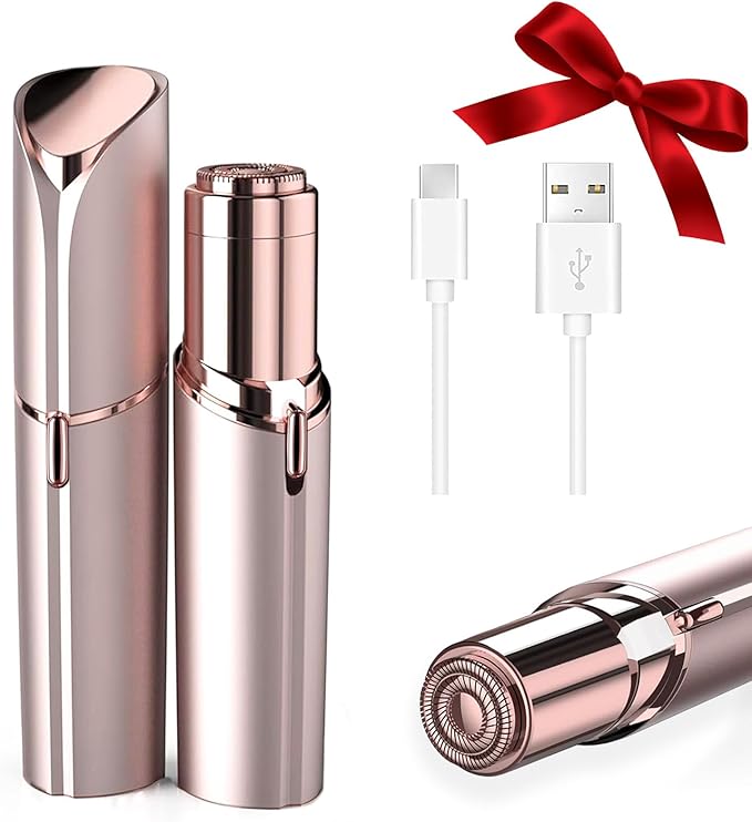 Facial Hair Removal for Women, Painless Hair Removal Device, Portable Facial Hair Remover for Face with USB Rechargeable