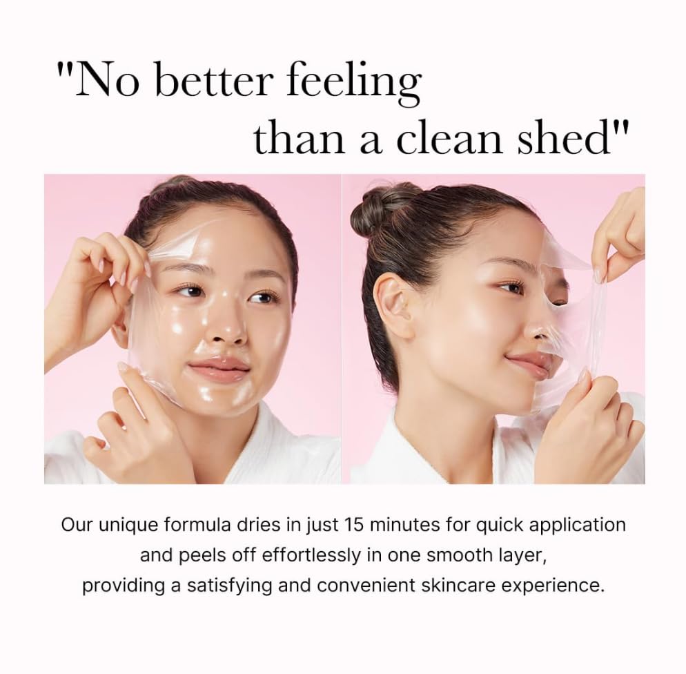 Wrapping Mask Collagen Overnight Peel off Facial Mask | Elasticity & Hydration Care, Reduces Sagging & Dullness | Hydrolyzed Collagen for Glowing Skin | Korean Skin Care, 2.53 Fl.Oz