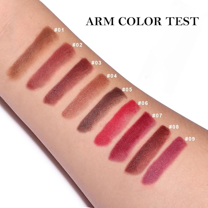3Pcs Gradient Matte Lipstick Crayon Lip Liner pencil, Flawless Contour Gradual Ombre Effect lip Pencil, for Women Long Lasting Waterproof Smudge Proof Lipstick Pencil 01#+04#+05#
