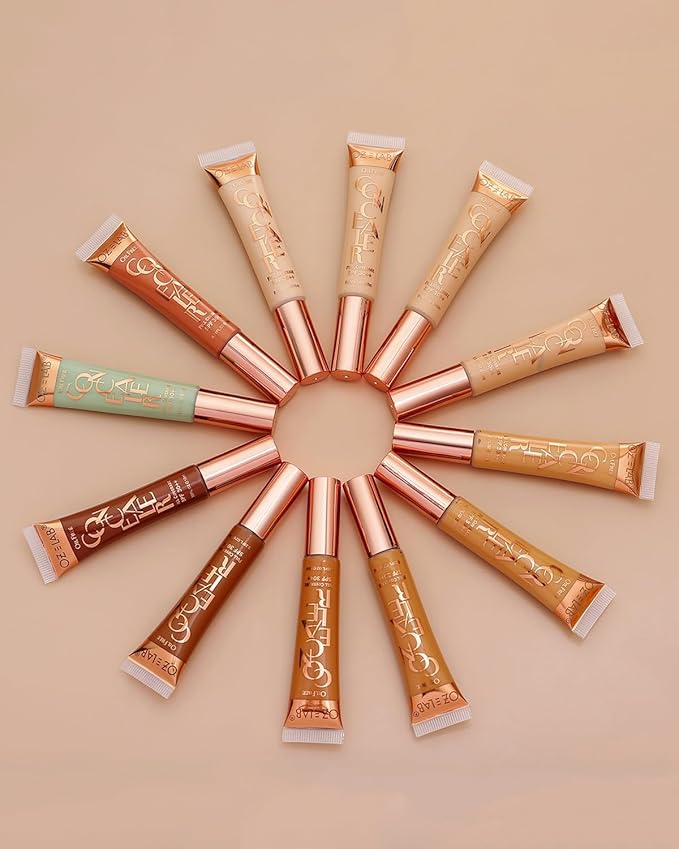 Beauty Hide and Chic Liquid Concealer – Mocha (HC-11) – Full Coverage, Matte Finish, Long Wear, Lightweight, SPF 30++, Cruelty-Free & Vegan – 0.35 fl oz / 10 ml,pack of 1