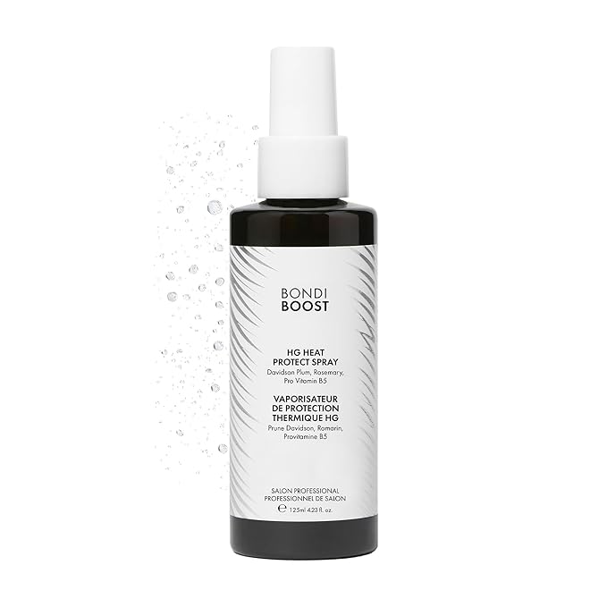 BONDIBOOST Heat Protectant Spray [4.23 fl oz], Heat Protection Spray for Hair Styling + Lightweight Mist to Prevent Heat Damage for Hair & Improve Split Ends, Sulfate/Paraben Free for Women & Men