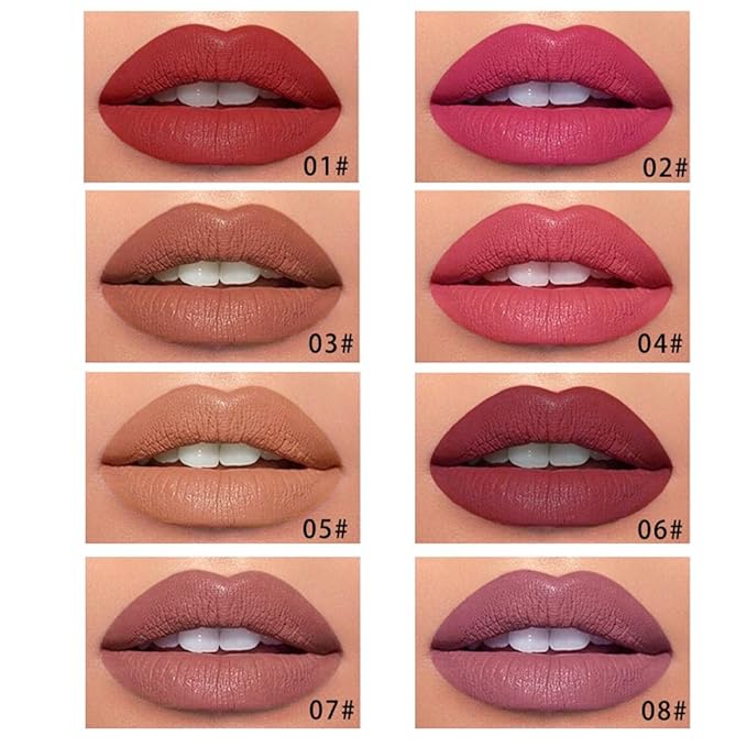 Kaely 3Pcs Pink Cherry Red Orchid Longwear Liquid Lip Liner Waterproof, 24 Hour Long Lasting Lip Liner Stain Marker Pen, 2-in-1 Matte Semi Permanent Lipliner & Lipstick, 02+06+08