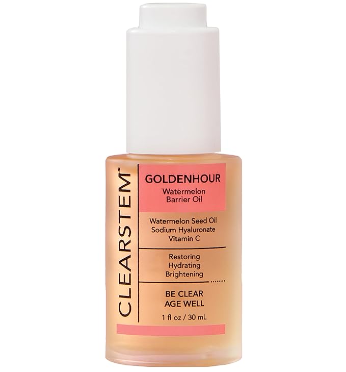 CLEARSTEM GOLDENHOUR Hydrating Facial Oil - Plumping & Hydrating Face Oil for Glowing and Radiant Skin