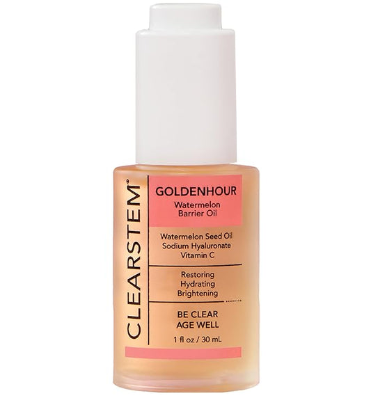 CLEARSTEM GOLDENHOUR Hydrating Facial Oil - Plumping & Hydrating Face Oil for Glowing and Radiant Skin