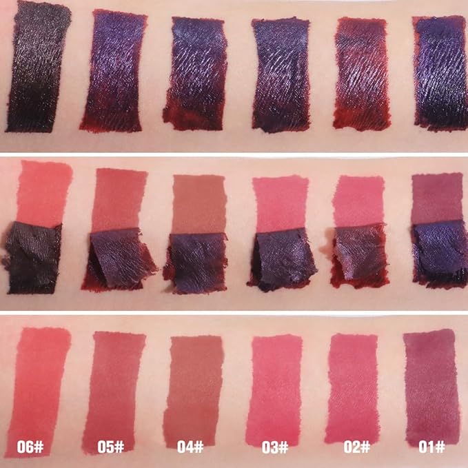 evpct Deep Mauve Red Peel Off Lip Stain Tints with Tweezer, Matte Liquid Lipstick Lip Stain Long Lasting Waterproof for Women, Non-stick Cup Lipstick Peel Off High Pigment Smudge-proof Easy Apply, 01#