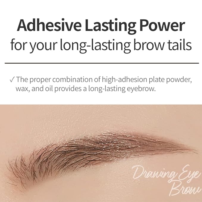 ETUDE Drawing Eye Brow, Eyebrow Pencil, Microblading, Long Lasting, Soft Textured Natural Daily Look, Korean Makeup, Beauty, Dark Brown (0.008 Ounce)