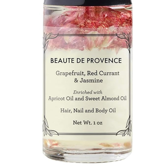 BEAUTE DE PROVENCE - Amaranth Refreshing Lightly Scented Floral Roll-On Perfume Body Oill - Body Oils for Women Perfume - Enriched w/Apricot Oil, Sweet Almond Oil, Fractionated Coconut Oil - 1 OZ