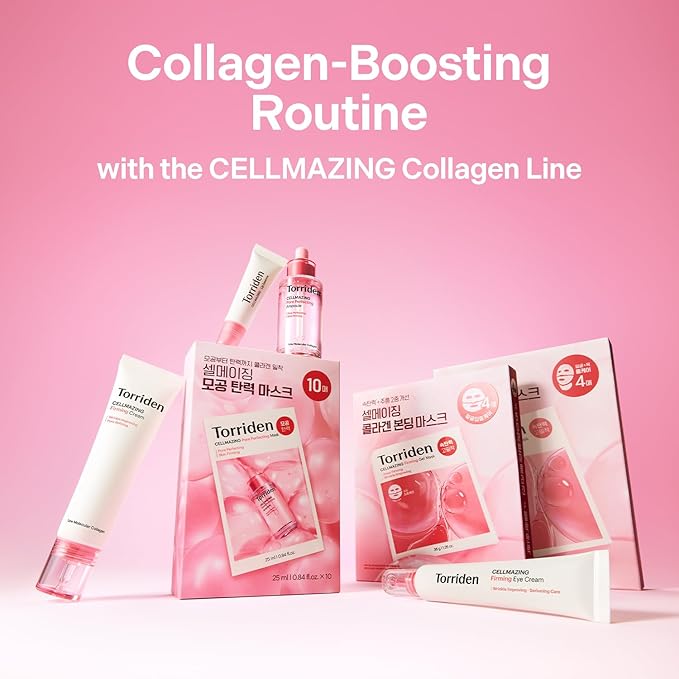 Torriden CELLMAZING Collagen Firming Cream 60ml (2.02 fl.oz.) | Improving Saggy Pore and Wrinkle | 5D Collagen Complex, Amino Acid Complex, Peptide