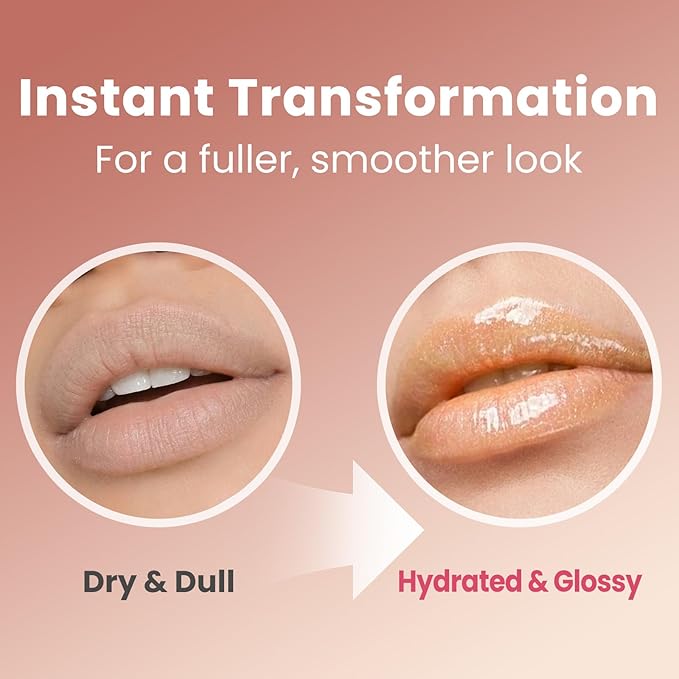 Shimmering Lip Gloss, High-Shine Moisturizing Lip Oil for Plumping, Non-Sticky Sparkling Lip Glow Oil, Long Lasting Hydrating Lip Balm for Dry Lips, Ultra-Glossy Finish(06#Golden Sparkle)