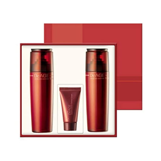 CHARMZONE Red Addition Skincare Set (Old Version) – Anti-Aging Toner & Emulsion with Red Wine & Pomegranate | Korean Skincare for Hydration & Radiance