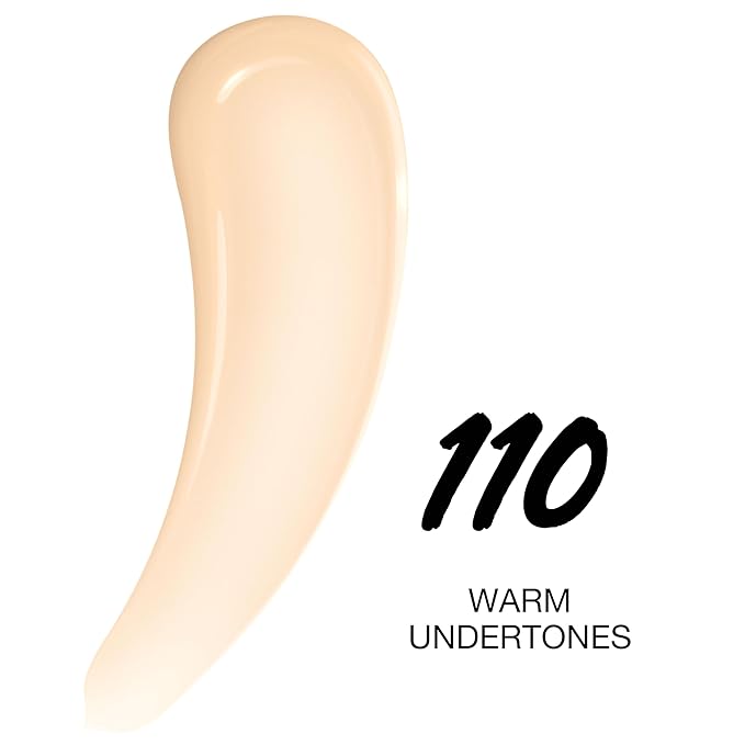 Maybelline Super Stay Lumi-Matte Foundation, Lightweight and Buildable Full Coverage Foundation Makeup For Up To 30HR Wear, 110, 1 Count
