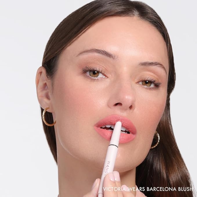 Wander Beauty Lipsetter Dual Cream Lipstick + Lip Liner - Barcelona Blush - Ultra-Smooth, Hydrating Lipstick and Lip Liner with a Soft Matte Finish - Made with Squalane & Peptides (1 Count)